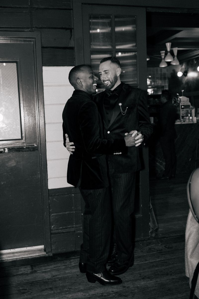 a couple dancing together at their wedding reception at fiorella sunset